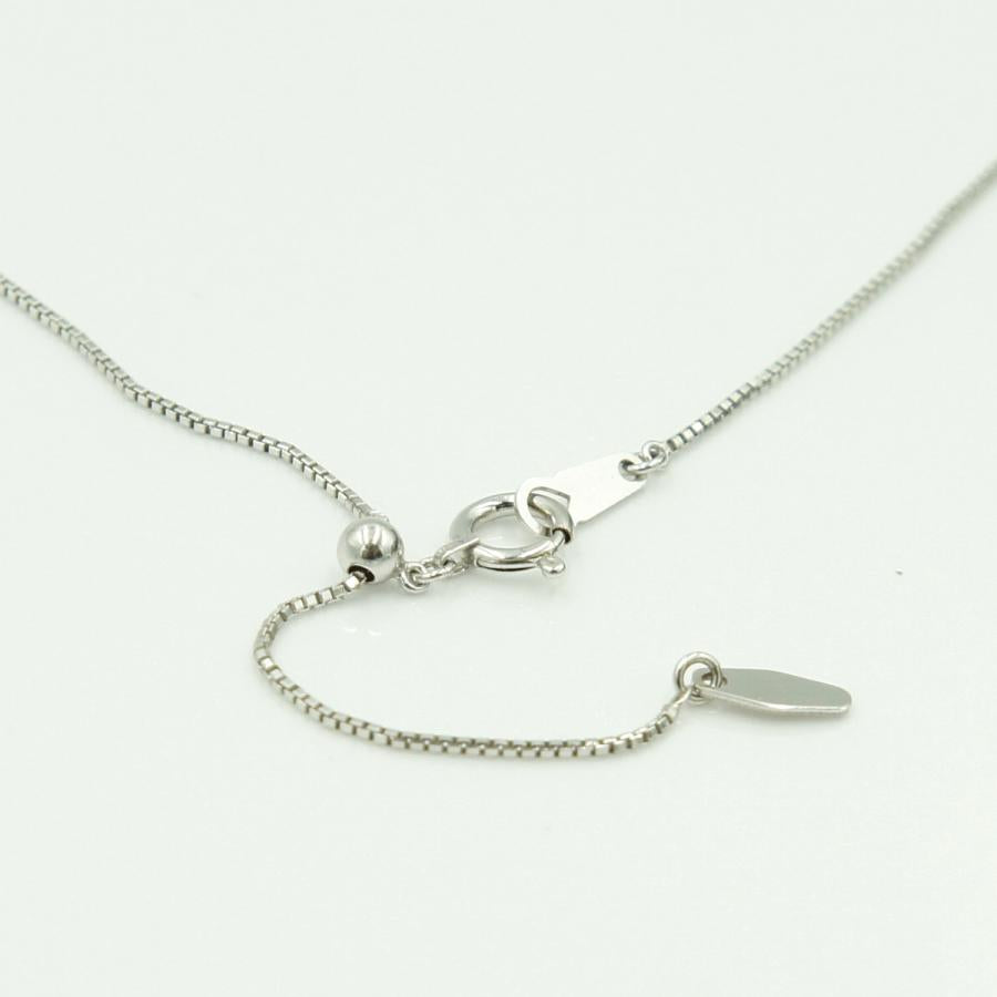 K18WGマルチ石ペンダント　ネックレス長さ約40cm　重量7.90ｇ(石の重量含む)　レディース（中古）