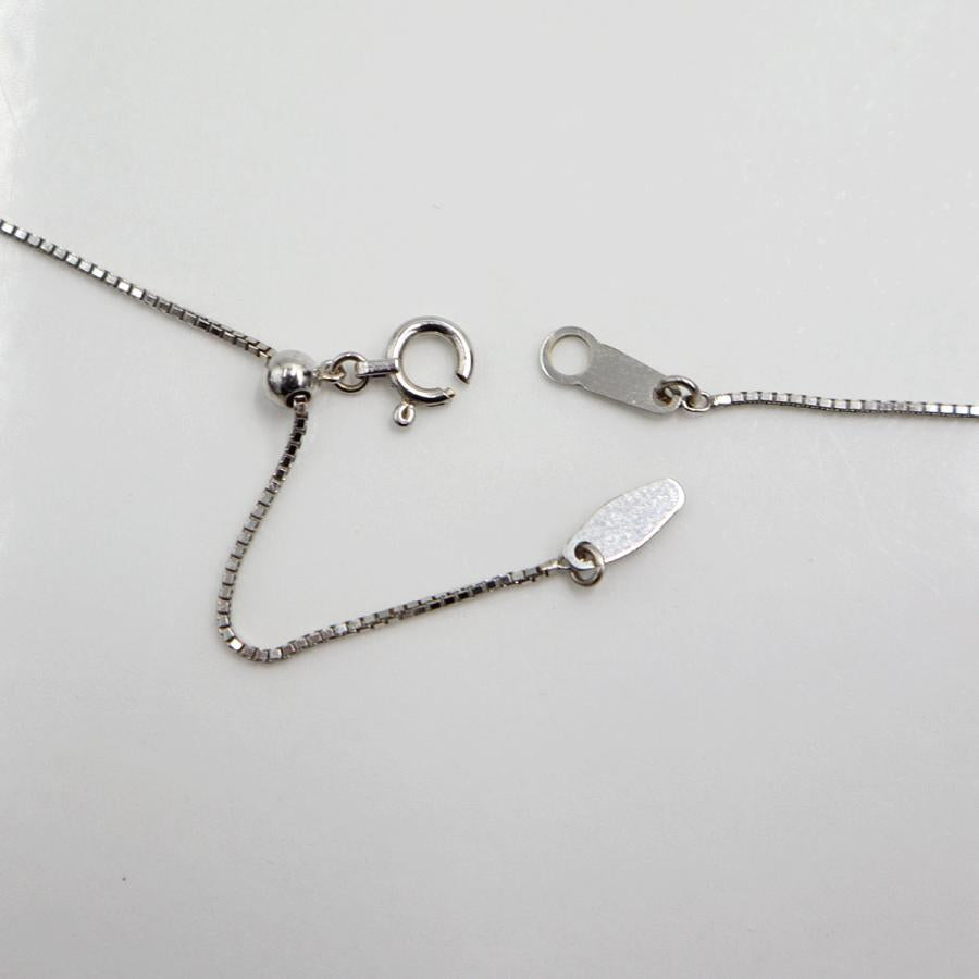 K18WGガーネットペンダントネックレス　ネックレス長さ44cm　重量5.23ｇ(石の重量含む) 　レディース(中古)