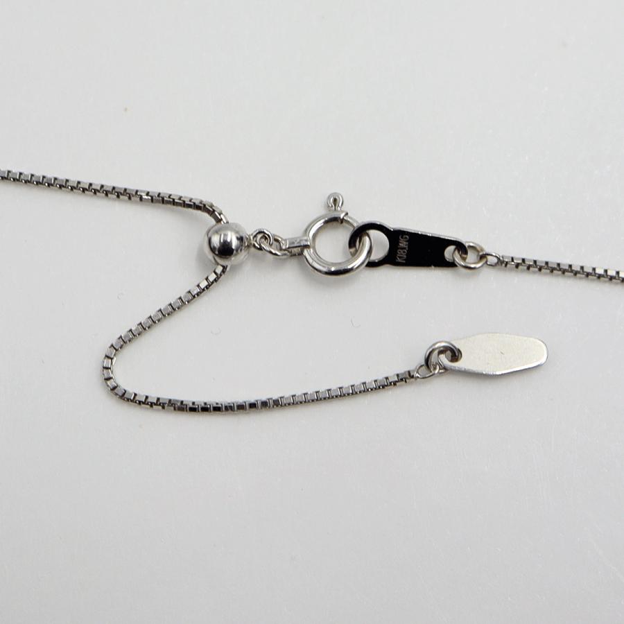 K18WGガーネットペンダントネックレス　ネックレス長さ44cm　重量5.23ｇ(石の重量含む) 　レディース(中古)