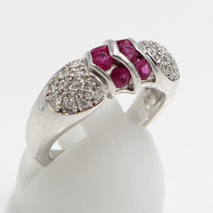 Pt900ルビーダイヤモンドリング　R0.72ct　D0.28ct　リングサイズ12号　重量8.67ｇ(石の重量含む)　レディース（中古）