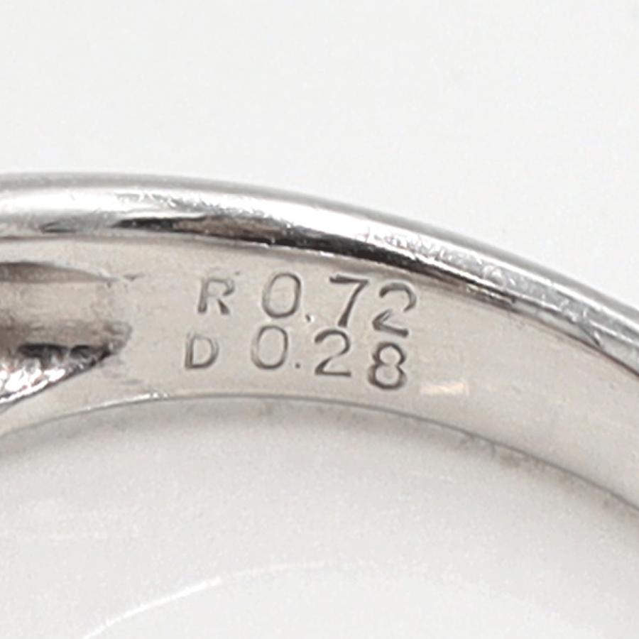 Pt900ルビーダイヤモンドリング　R0.72ct　D0.28ct　リングサイズ12号　重量8.67ｇ(石の重量含む)　レディース（中古）