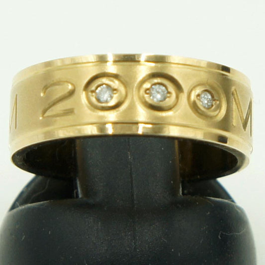 K18ダイヤモンドリング　D0.03ct　リングサイズ9号　重量5.87ｇ(石の重量含む)（中古）