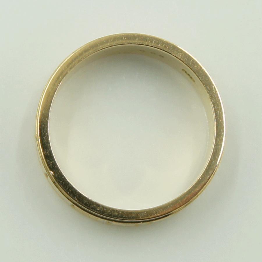 K18ダイヤモンドリング　D0.03ct　リングサイズ9号　重量5.87ｇ(石の重量含む)（中古）