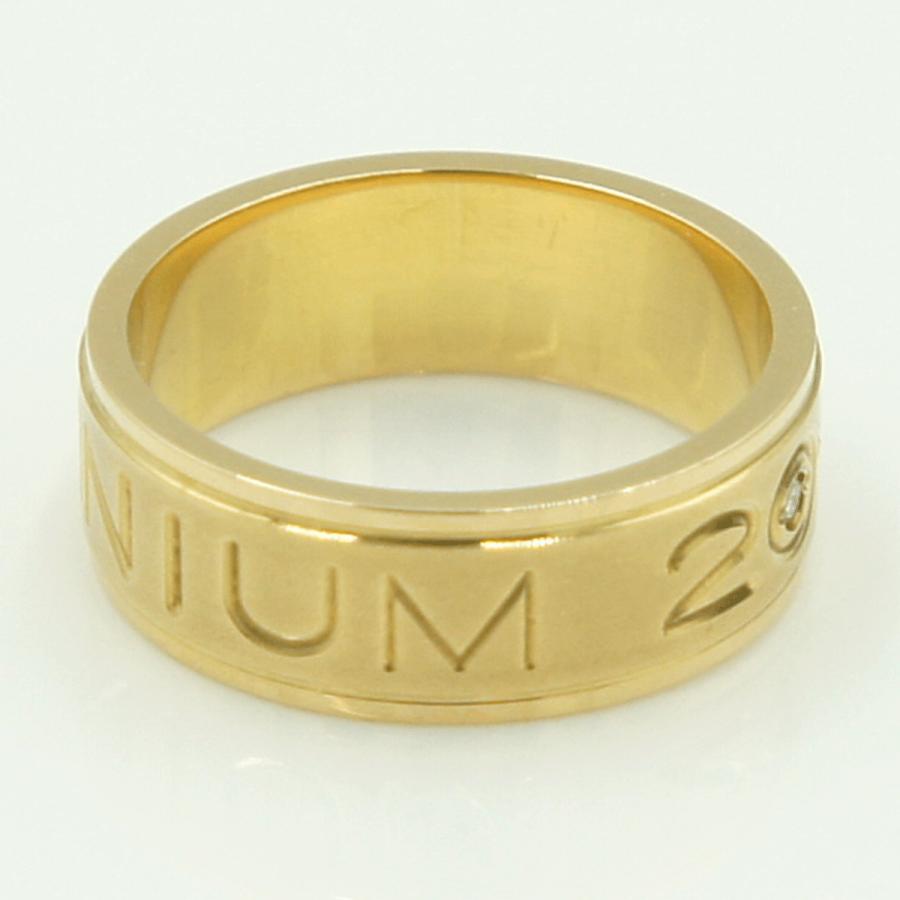 K18ダイヤモンドリング　D0.03ct　リングサイズ9号　重量5.87ｇ(石の重量含む)（中古）