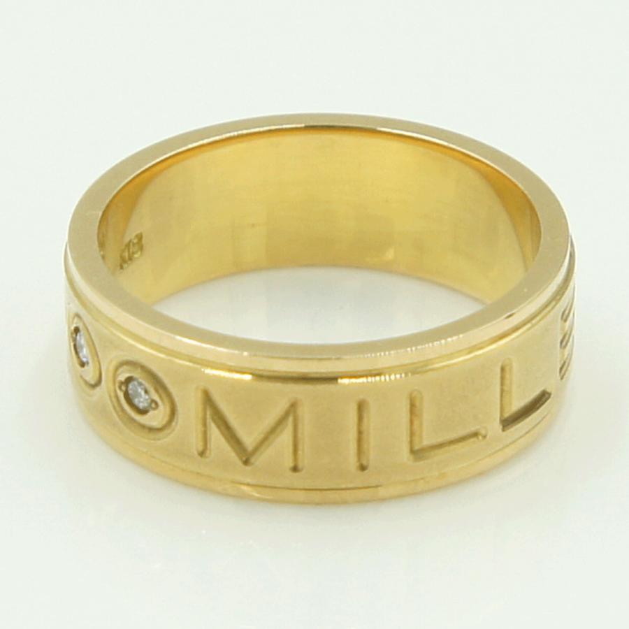 K18ダイヤモンドリング　D0.03ct　リングサイズ9号　重量5.87ｇ(石の重量含む)（中古）