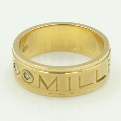 K18ダイヤモンドリング　D0.03ct　リングサイズ9号　重量5.87ｇ(石の重量含む)（中古）