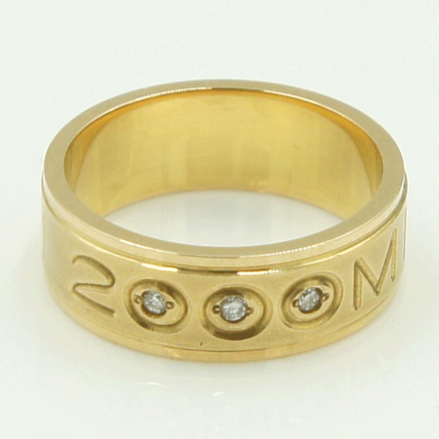 K18ダイヤモンドリング　D0.03ct　リングサイズ9号　重量5.87ｇ(石の重量含む)（中古）