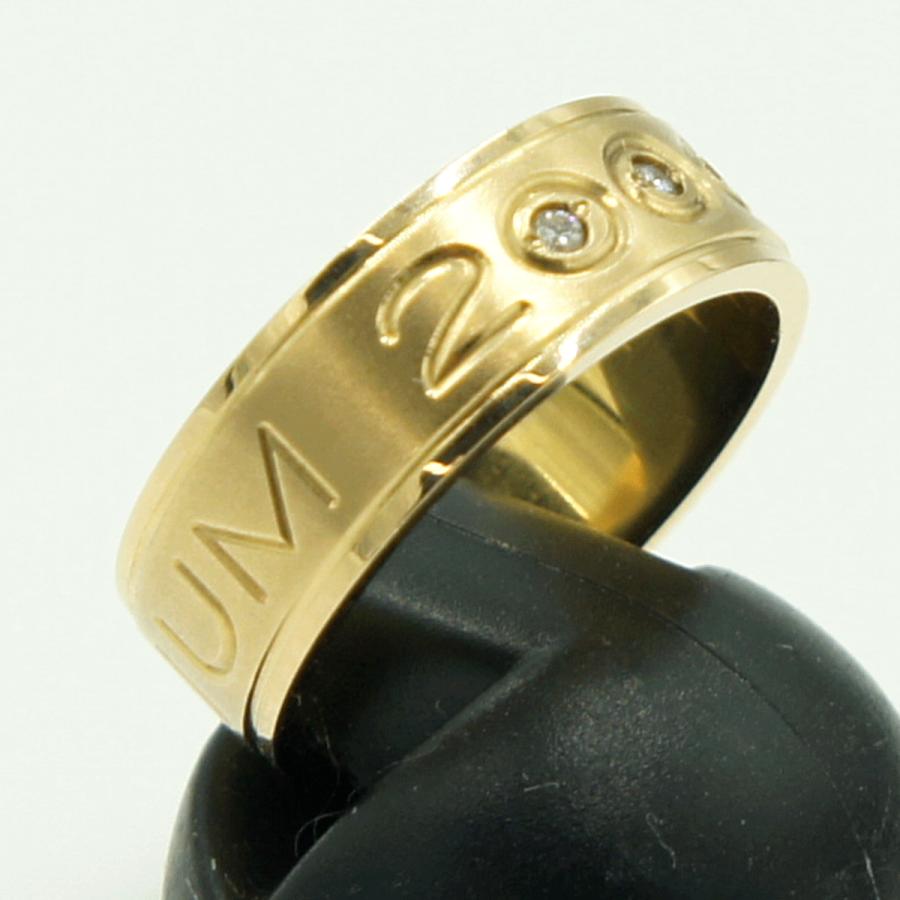 K18ダイヤモンドリング　D0.03ct　リングサイズ9号　重量5.87ｇ(石の重量含む)（中古）