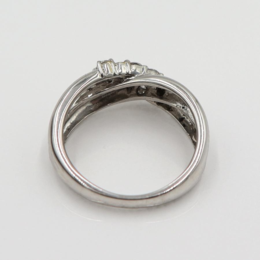 Pt900ダイヤモンドリング　D0.30ct　サイズ8号　重量5.27ｇ(石の重量含む)　レディース(中古)