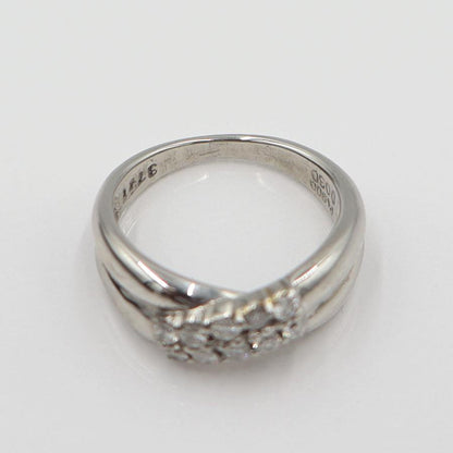 Pt900ダイヤモンドリング　D0.30ct　サイズ8号　重量5.27ｇ(石の重量含む)　レディース(中古)