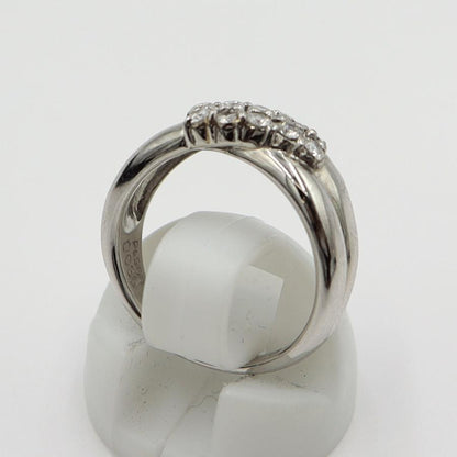 Pt900ダイヤモンドリング　D0.30ct　サイズ8号　重量5.27ｇ(石の重量含む)　レディース(中古)