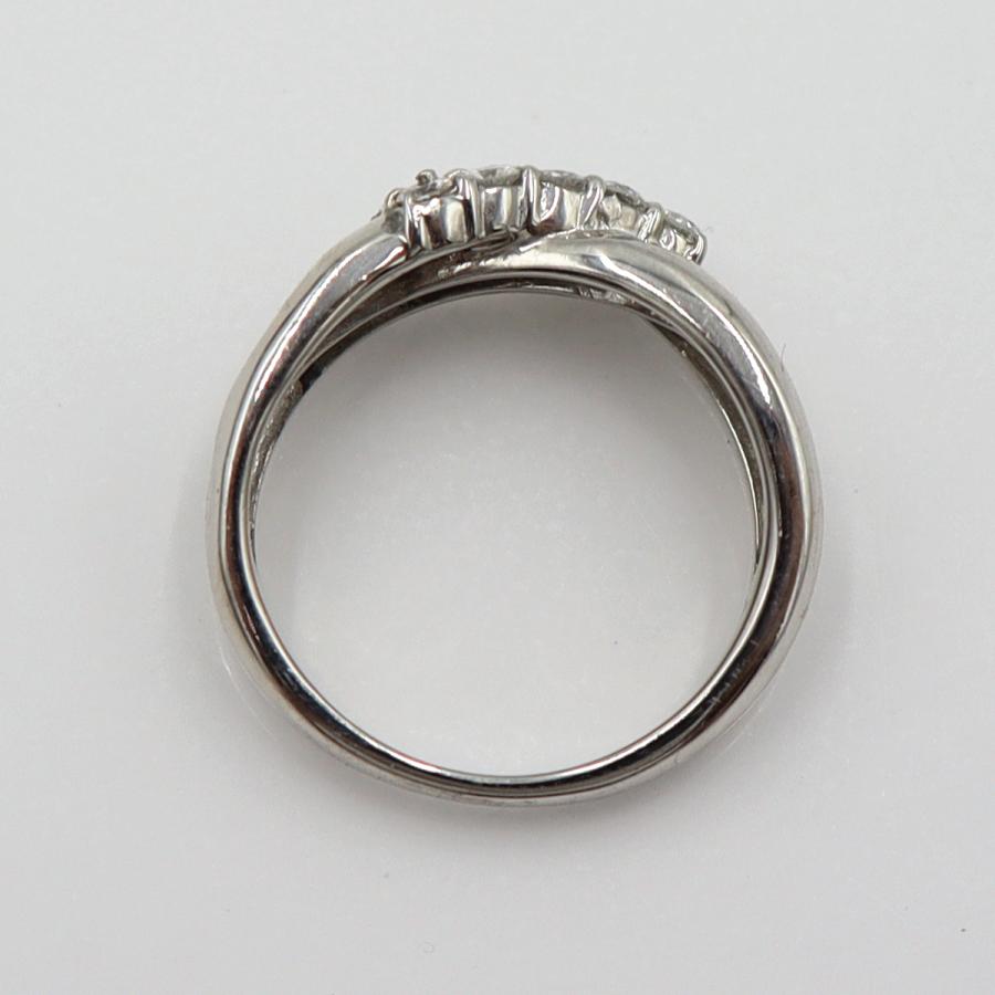 Pt900ダイヤモンドリング　D0.30ct　サイズ8号　重量5.27ｇ(石の重量含む)　レディース(中古)