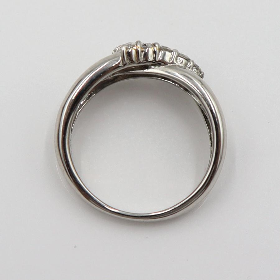 Pt900ダイヤモンドリング　D0.30ct　サイズ8号　重量5.27ｇ(石の重量含む)　レディース(中古)