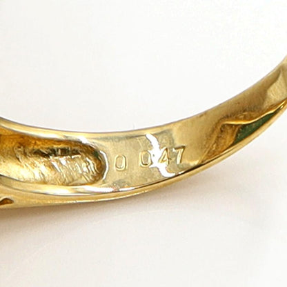 K18/Pt900トルコ石ダイヤモンドリング　D0.047ct　リングサイズ17号　重量12.89ｇ(石の重量含む)　レディース（中古）