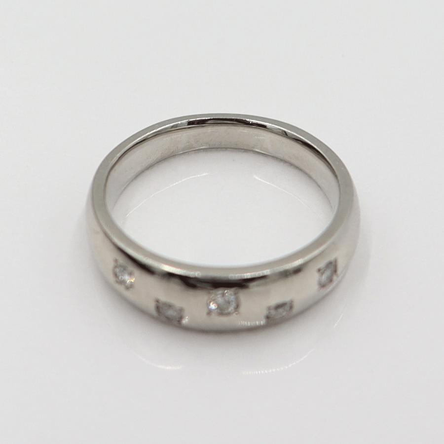 Pt900ダイヤモンドリング　D0.15ct　サイズ11号　重量7.88ｇ(石の重量含む)　レディース(中古)