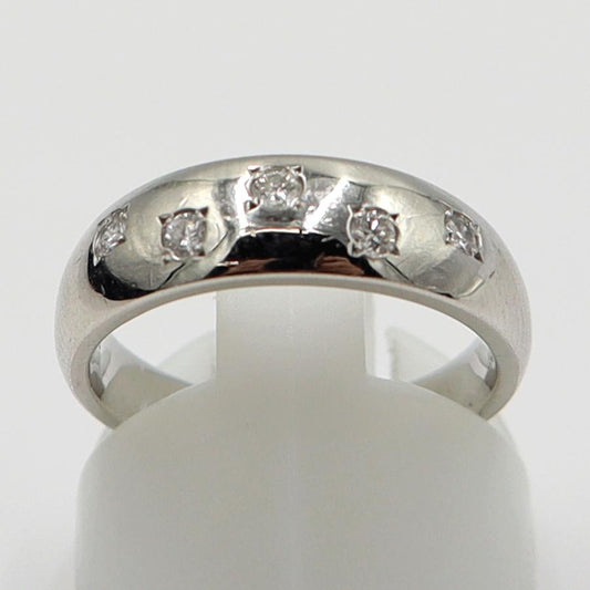 Pt900ダイヤモンドリング　D0.15ct　サイズ11号　重量7.88ｇ(石の重量含む)　レディース(中古)