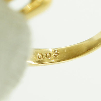 K18ダイヤモンドリング　D0.03ct　リングサイズ12号　重量3.64ｇ(石の重量含む)（中古）