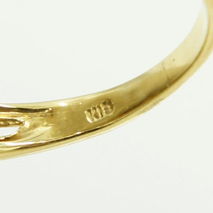 K18ダイヤモンドリング　D0.03ct　リングサイズ12号　重量3.64ｇ(石の重量含む)（中古）