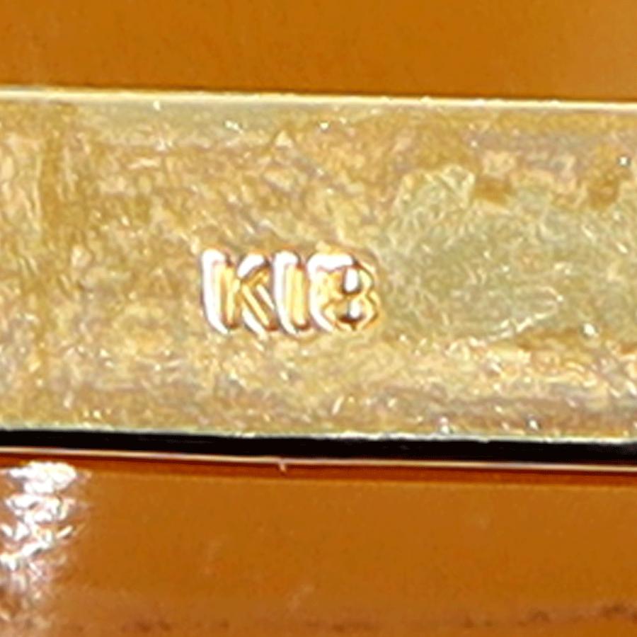 K18枠シェルカメオペンダントブローチ　重量19.58ｇ　レディース（中古）