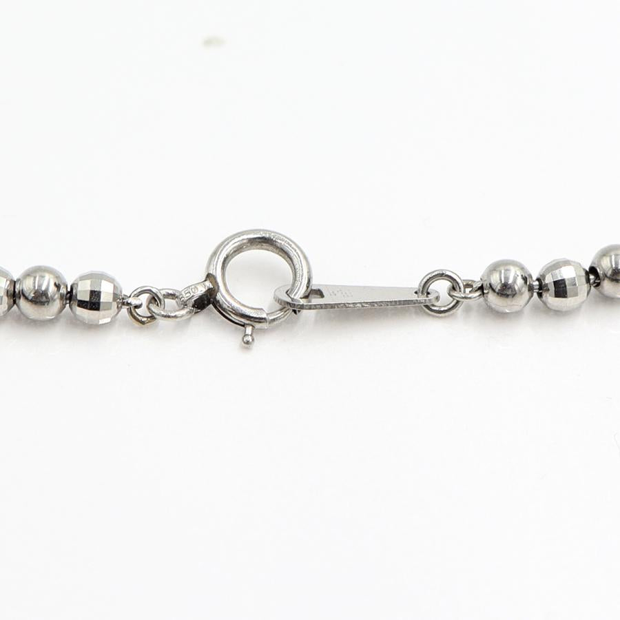 Pt850デザインネックレス　長さ40cm　重量14.13ｇ　レディース（中古）