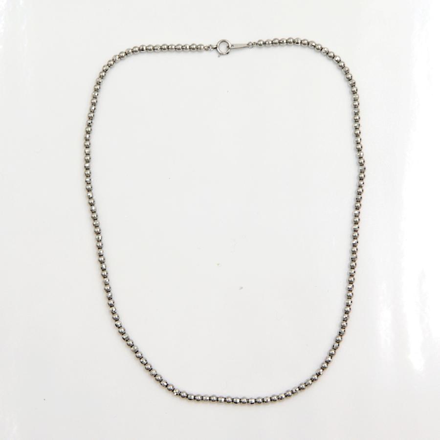 Pt850デザインネックレス　長さ40cm　重量14.13ｇ　レディース（中古）