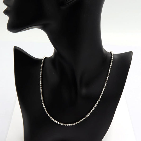 Pt850デザインネックレス　長さ40cm　重量14.13ｇ　レディース（中古）