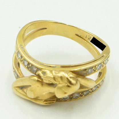 カレライカレラ（Carrera y Carrera）カレライカレラ750ダイヤモンドリング　リングサイズ15号　レディース（中古）