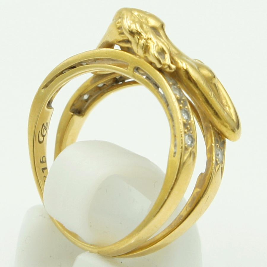 カレライカレラ（Carrera y Carrera）カレライカレラ750ダイヤモンドリング　リングサイズ15号　レディース（中古）