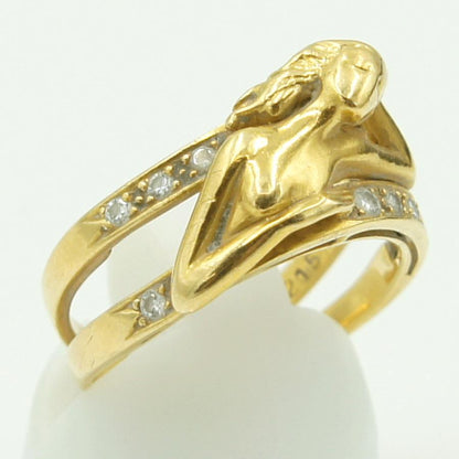 カレライカレラ（Carrera y Carrera）カレライカレラ750ダイヤモンドリング　リングサイズ15号　レディース（中古）