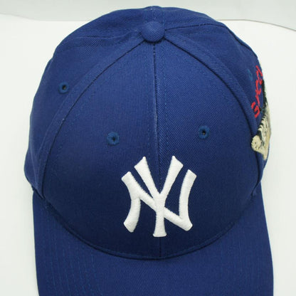 グッチ（GUCCI）ニューヨーク ヤンキース ベースボールキャップ　バタフライパッチ　538565（中古）
