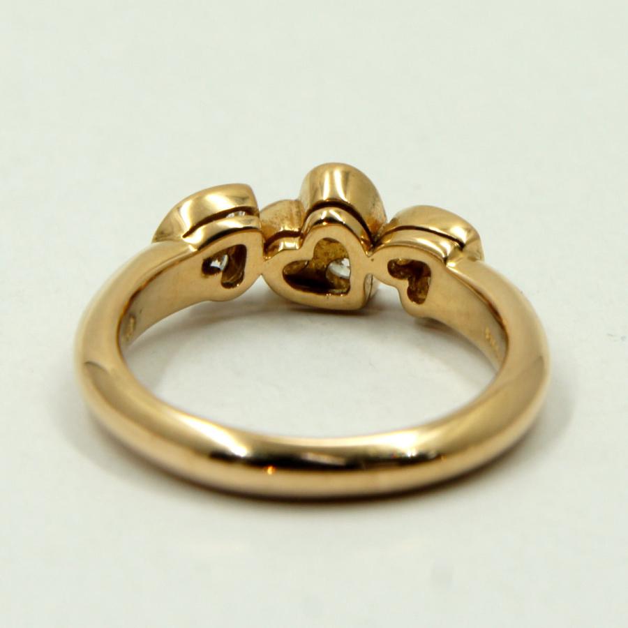 ピキョッティ（PICCHIOTTI）K18PGダイヤモンドハートリング　リングサイズ10号　0.36ct　レディース（中古）