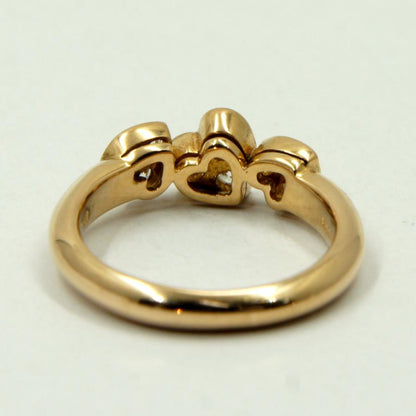 ピキョッティ（PICCHIOTTI）K18PGダイヤモンドハートリング　リングサイズ10号　0.36ct　レディース（中古）