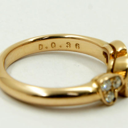 ピキョッティ（PICCHIOTTI）K18PGダイヤモンドハートリング　リングサイズ10号　0.36ct　レディース（中古）