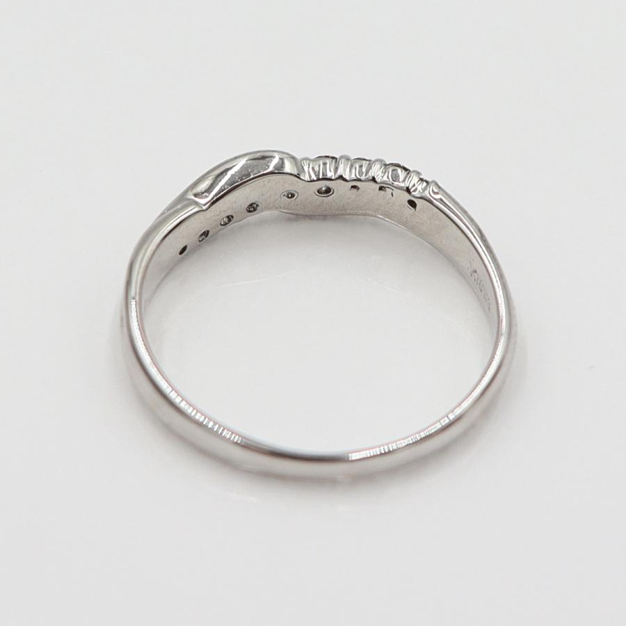 K18WGダイヤモンドリング　D0.18ct　サイズ11号　重量2.27ｇ(石の重量含む)(中古)