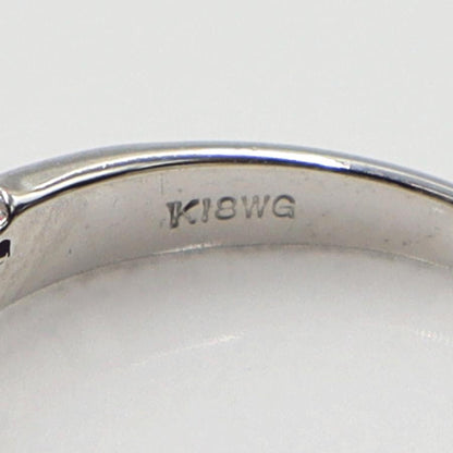 K18WGダイヤモンドリング　D0.18ct　サイズ11号　重量2.27ｇ(石の重量含む)(中古)