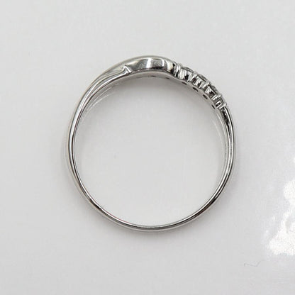 K18WGダイヤモンドリング　D0.18ct　サイズ11号　重量2.27ｇ(石の重量含む)(中古)