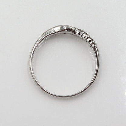 K18WGダイヤモンドリング　D0.18ct　サイズ11号　重量2.27ｇ(石の重量含む)(中古)