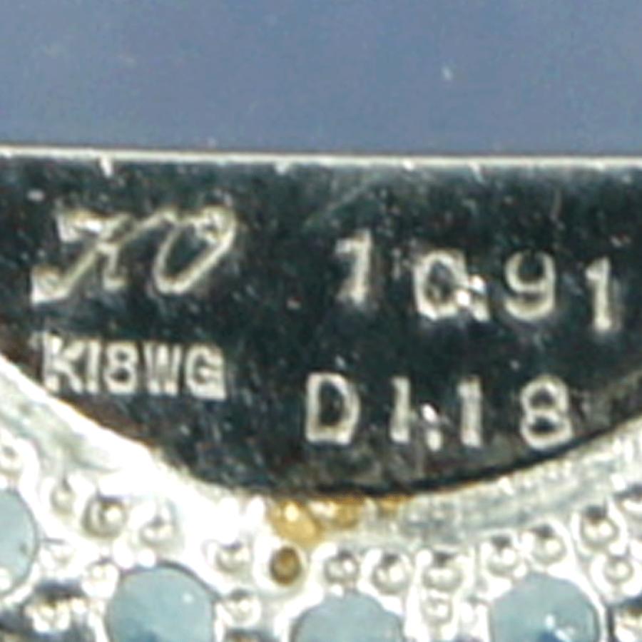 K18WGカルセドニーペンダントトップ　C10.91ct　D1.18ct　重量5.73ｇ(石の重量含む)　 レディース（中古）