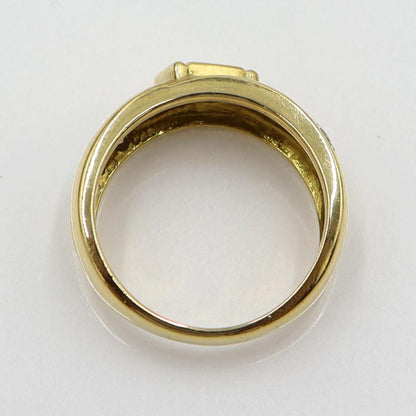 K18ダイヤモンドリング　D0.21ct　リングサイズ11号　重量6.61ｇ(石の重量含む)(中古)