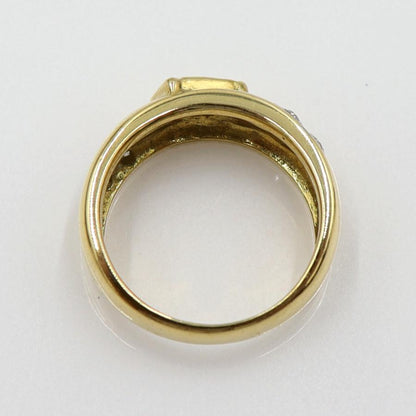 K18ダイヤモンドリング　D0.21ct　リングサイズ11号　重量6.61ｇ(石の重量含む)(中古)