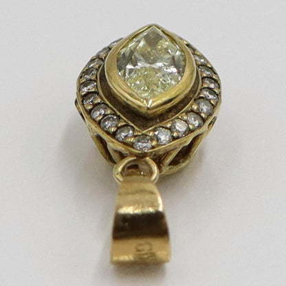 K18ダイヤモンドペンダントトップ　D1.07ct　重量2.75ｇ(石の重量含む)（中古