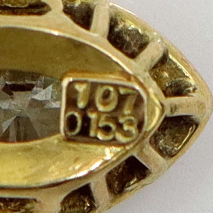 K18ダイヤモンドペンダントトップ　D1.07ct　重量2.75ｇ(石の重量含む)（中古