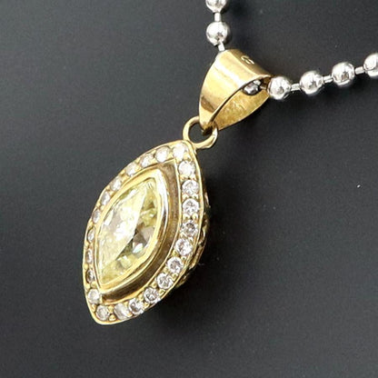 K18ダイヤモンドペンダントトップ　D1.07ct　重量2.75ｇ(石の重量含む)（中古