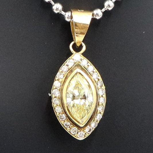 K18ダイヤモンドペンダントトップ　D1.07ct　重量2.75ｇ(石の重量含む)（中古