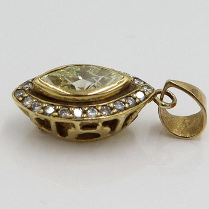 K18ダイヤモンドペンダントトップ　D1.07ct　重量2.75ｇ(石の重量含む)（中古