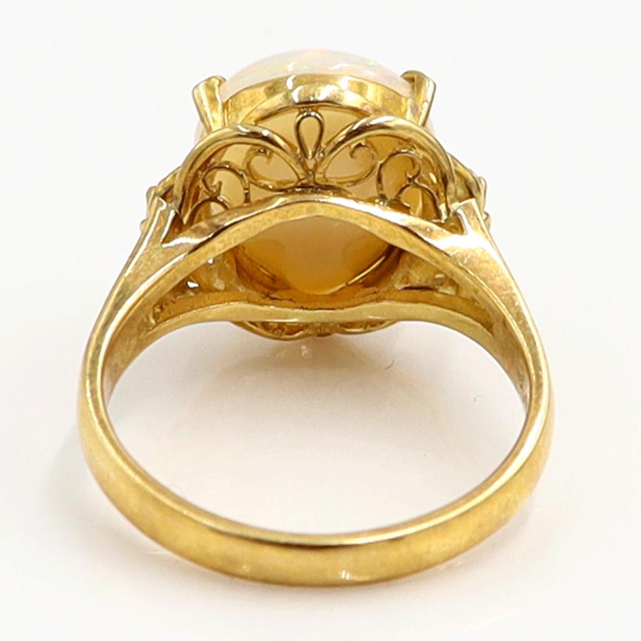 K18オパールダイヤモンドリング　OP3.60ct　D0.06ct　リングサイズ12.5号　重量5.25ｇ(石の重量含む)　レディース（中古）