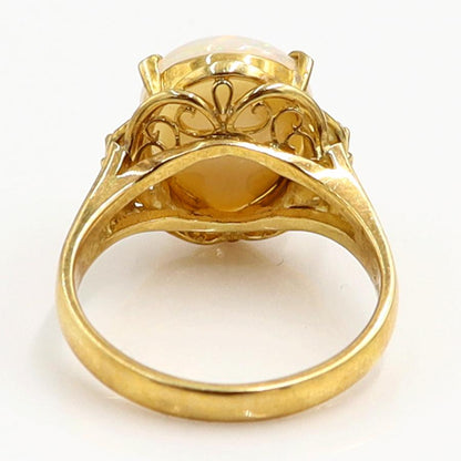 K18オパールダイヤモンドリング　OP3.60ct　D0.06ct　リングサイズ12.5号　重量5.25ｇ(石の重量含む)　レディース（中古）