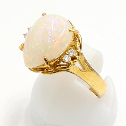 K18オパールダイヤモンドリング　OP3.60ct　D0.06ct　リングサイズ12.5号　重量5.25ｇ(石の重量含む)　レディース（中古）
