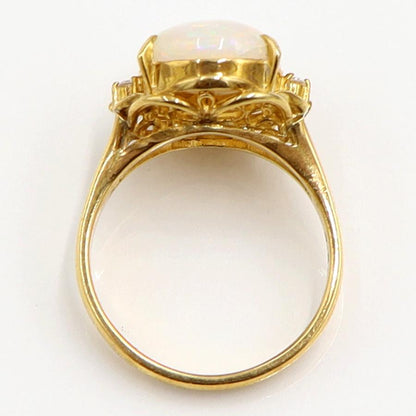 K18オパールダイヤモンドリング　OP3.60ct　D0.06ct　リングサイズ12.5号　重量5.25ｇ(石の重量含む)　レディース（中古）