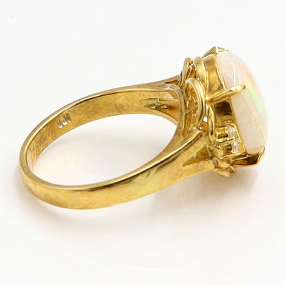 K18オパールダイヤモンドリング　OP3.60ct　D0.06ct　リングサイズ12.5号　重量5.25ｇ(石の重量含む)　レディース（中古）